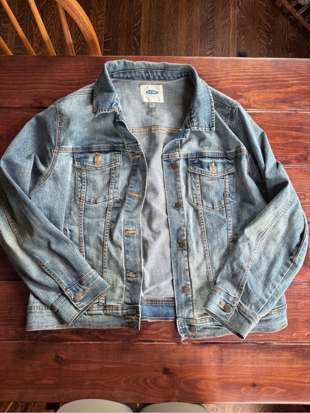 Old Navy Classic Denim Jean Jacket Medium Wash Size XL